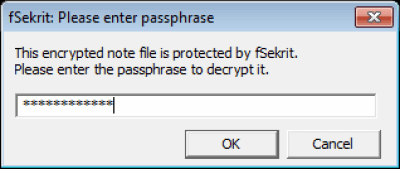 Capture d'écran de l'application fSekrit - #3