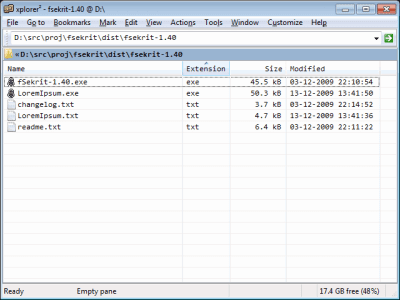 Capture d'écran de l'application fSekrit - #4