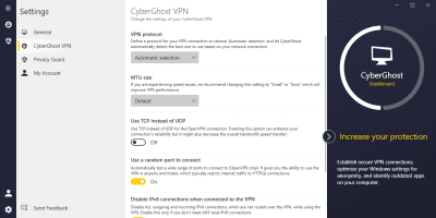 Capture d'écran de l'application CyberGhost - #4