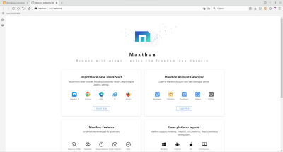 Capture d'écran de l'application Maxthon - #1