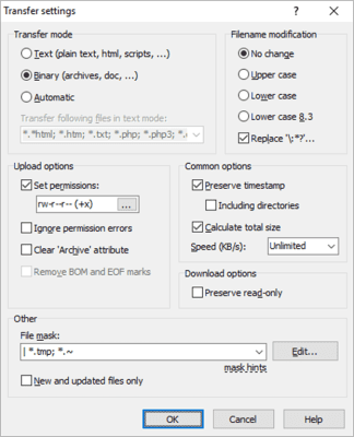 Capture d'écran de l'application WinSCP - #5
