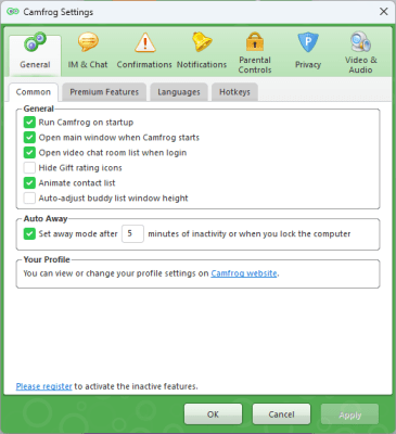 Capture d'écran de l'application Camfrog Video Chat - #4