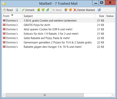 Capture d'écran de l'application MailBell - #3
