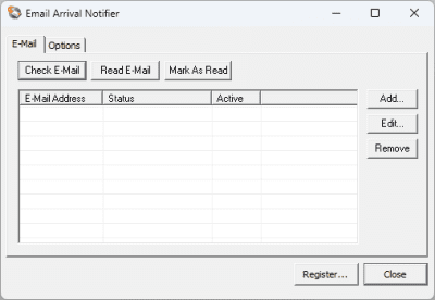 Capture d'écran de l'application Email Arrival Notifier - #1