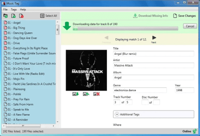 Capture d'écran de l'application Music Tag - #2