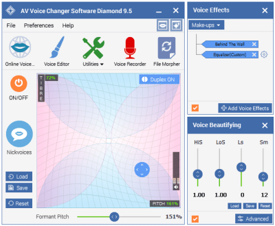 Capture d'écran de l'application AV Voice Changer Software Diamond - #1