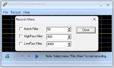 Capture d'écran de l'application Free MP3 Sound Recorder - #2