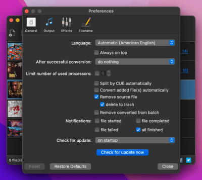 Capture d'écran de l'application MediaHuman Audio Converter - #4
