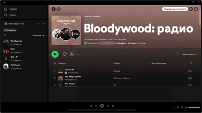 Capture d'écran de l'application Spotify pour Windows - #4