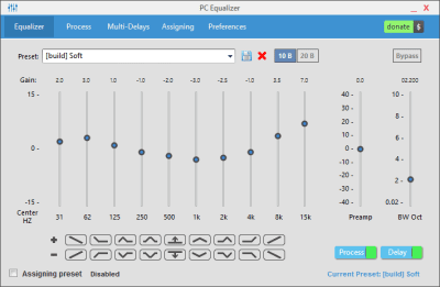 Capture d'écran de l'application PC Equalizer - #1