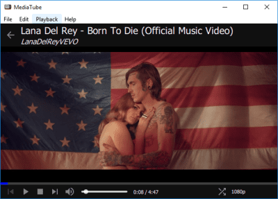 Capture d'écran de l'application mTube - #3