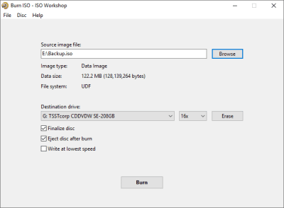 Capture d'écran de l'application ISO Workshop - #3