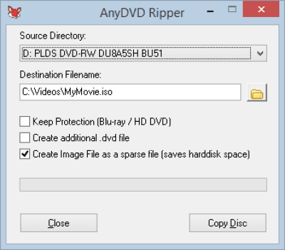 Capture d'écran de l'application AnyDVD HD - #1