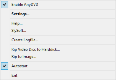 Capture d'écran de l'application AnyDVD HD - #2