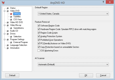 Capture d'écran de l'application AnyDVD HD - #5