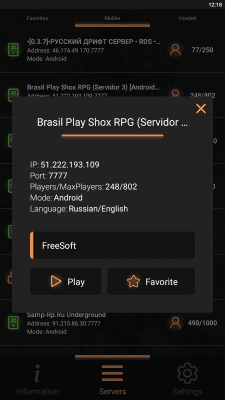 Capture d'écran de l'application SA-MP Launcher - #3