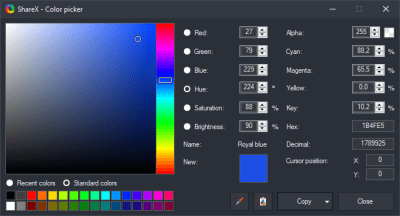 Capture d'écran de l'application ShareX - #5