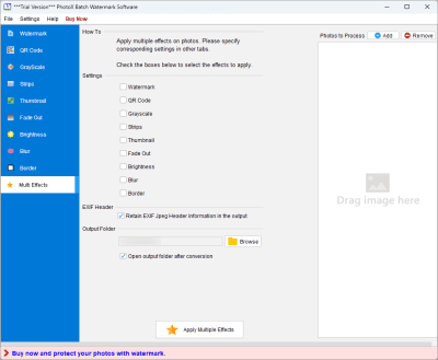 Capture d'écran de l'application PhotoX Batch Watermark Creator - #5