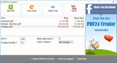 Capture d'écran de l'application PDF24 Creator - #5