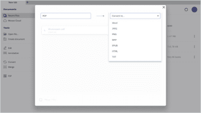 Capture d'écran de l'application Movavi PDFChef - #10
