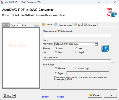 Capture d'écran de l'application PDF to DWG Converter - #1