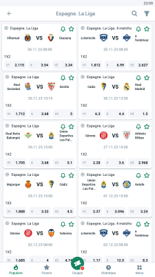 Capture d'écran de l'application BetWinner APK - #3