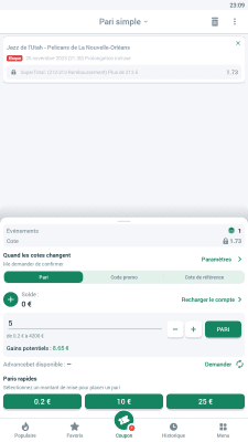 Capture d'écran de l'application BetWinner APK - #5
