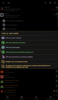 Capture d'écran de l'application Lucky Patcher - #4