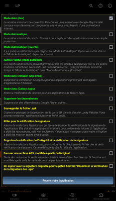 Capture d'écran de l'application Lucky Patcher - #5