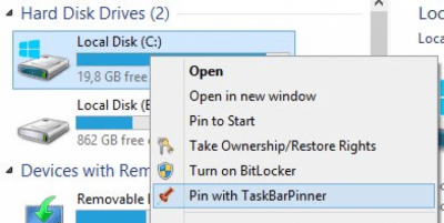 Capture d'écran de l'application Taskbar Pinner - #4