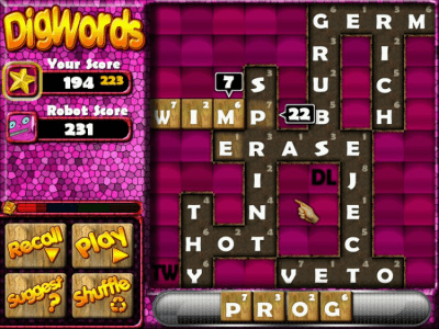 Capture d'écran de l'application DigWords - #1