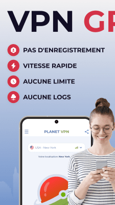 Capture d'écran de l'application Planet VPN - Free VPN Proxy - #1