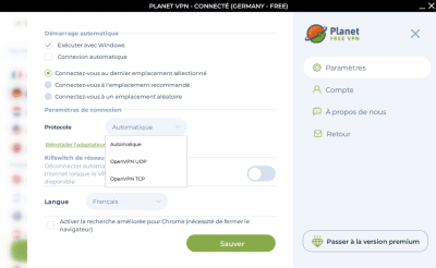 Capture d'écran de l'application Planet VPN - VPN gratuit - #3