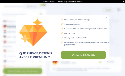 Capture d'écran de l'application Planet VPN - VPN gratuit - #5