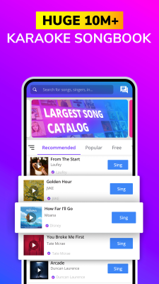 Capture d'écran de l'application Smule - #3