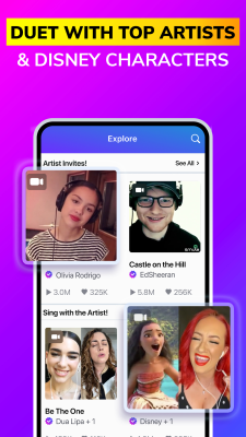 Capture d'écran de l'application Smule - #6