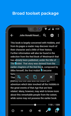 Capture d'écran de l'application FullReader - #2