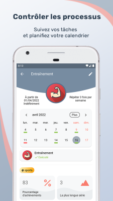 Capture d'écran de l'application Tusk : gestionnaire flexible de tâches et d'habitudes - #2