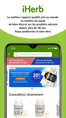 Capture d'écran de l'application iHerb - #1