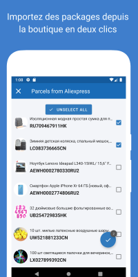 Capture d'écran de l'application 1Track - #4