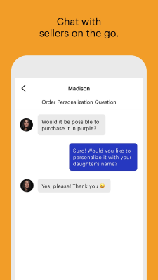Capture d'écran de l'application Etsy - #8
