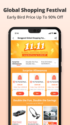 Capture d'écran de l'application Banggood - #3