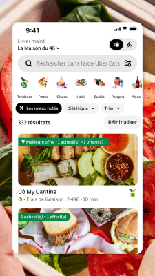 Capture d'écran de l'application UberEATS : livraison de nourriture rapide - #2