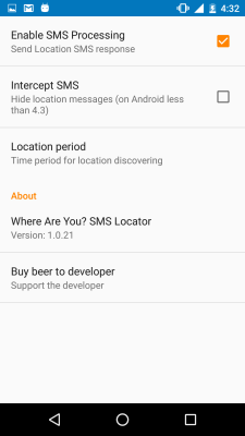 Capture d'écran de l'application Où es-tu ? (localisateur de textos) - #8