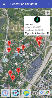 Capture d'écran de l'application Pedestrian navigator - #2