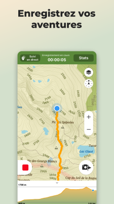 Capture d'écran de l'application Wikiloc Navigation GPS pour l'extérieur - #3