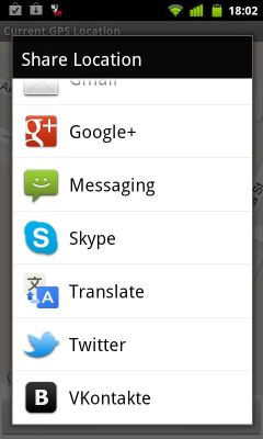 Capture d'écran de l'application Current GPS Location - #5