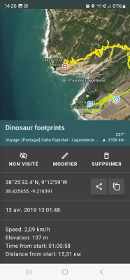 Capture d'écran de l'application Geo Tracker - GPS tracker - #6