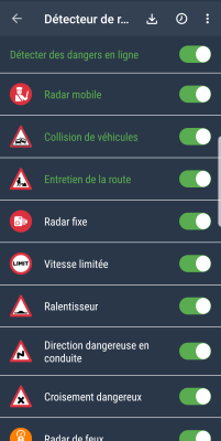Capture d'écran de l'application Détecteur de radar - #6