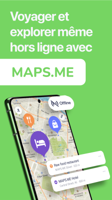 Capture d'écran de l'application MAPS.ME - Cartes hors ligne - #1